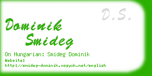 dominik smideg business card